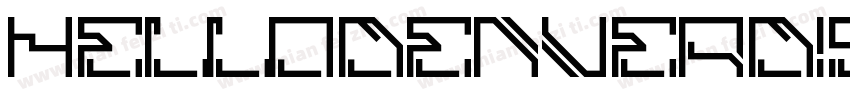HELLODENVERDISPLAYREGULAR Regular H字体转换